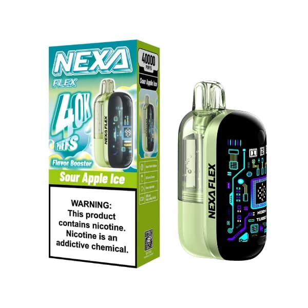 Kit NEXA FLEX (Visible) 40 000 bouffées, cigarette électronique jetable 18 ml, 5 %