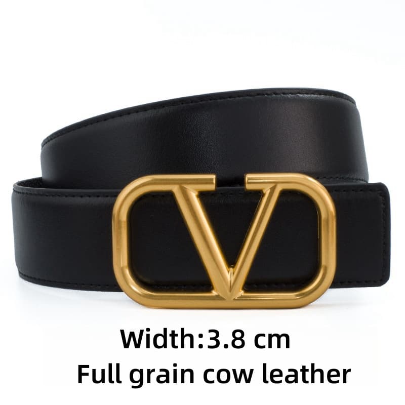 Ceinture en cuir de veau Valentino® V Logo Signature Ceinture de créateur de haute qualité pour hommes et femmes à la mode Business Polyvalent Du