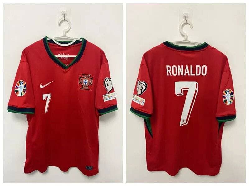 2024 Cristiano Ronaldo CR7 Portugal National Team European Cup Home Jersey
