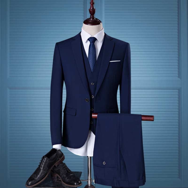 Men's Clothing Three Piece Suits Slim Casual Groom Best Man Wedding Dress