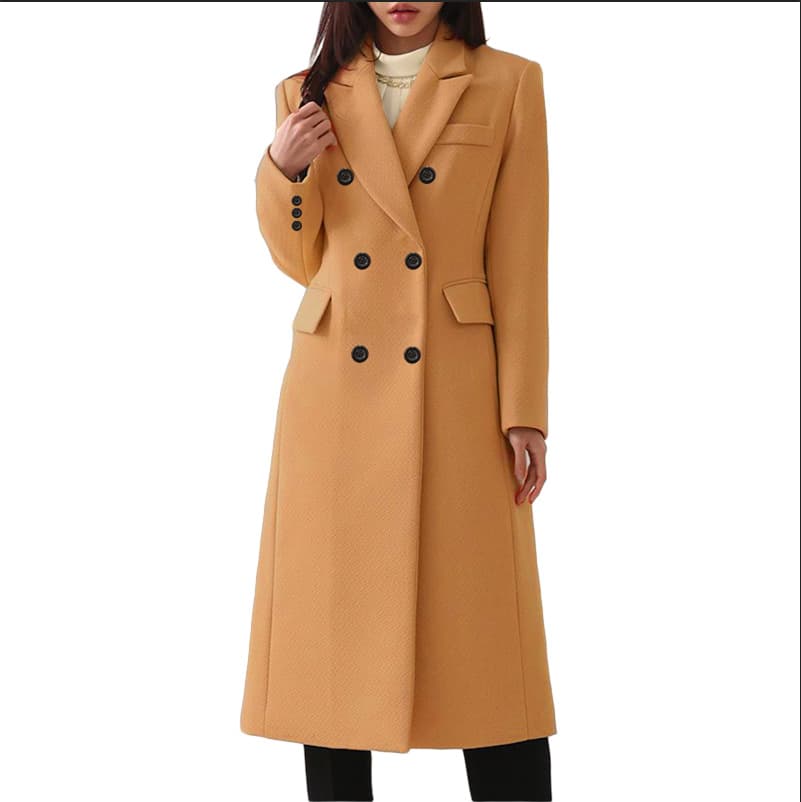 Women's Long Plus Size Woolen Women's Coat Woolen Coat