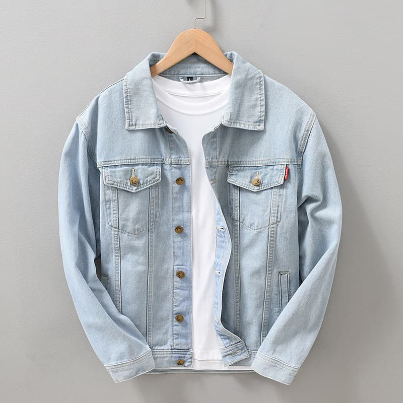 Men's Clothing Heavyweight Denim Jacket For Men Spring And Autumn Loose Trendy Brand Handsome Japanese Workwear Jacket