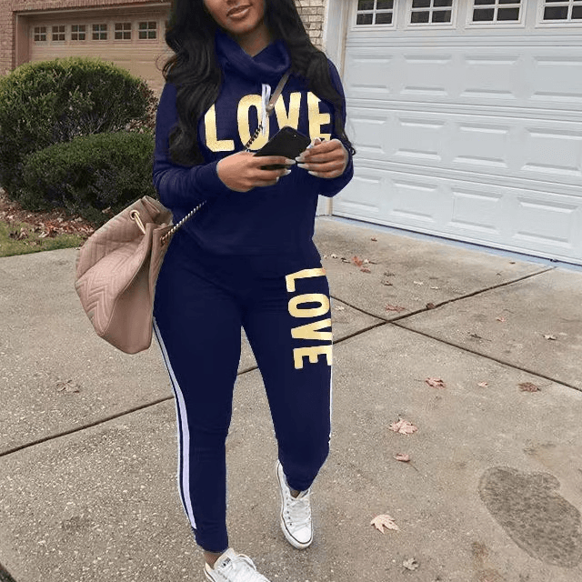 Women's Women's Simple Fashion Casual Letter Printed Tracksuit