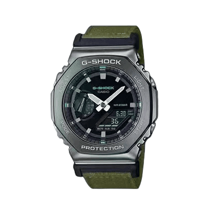 Série GM-2100, multifonction, étanche et antichoc, ruban octogonal en métal, quartz neutre électronique