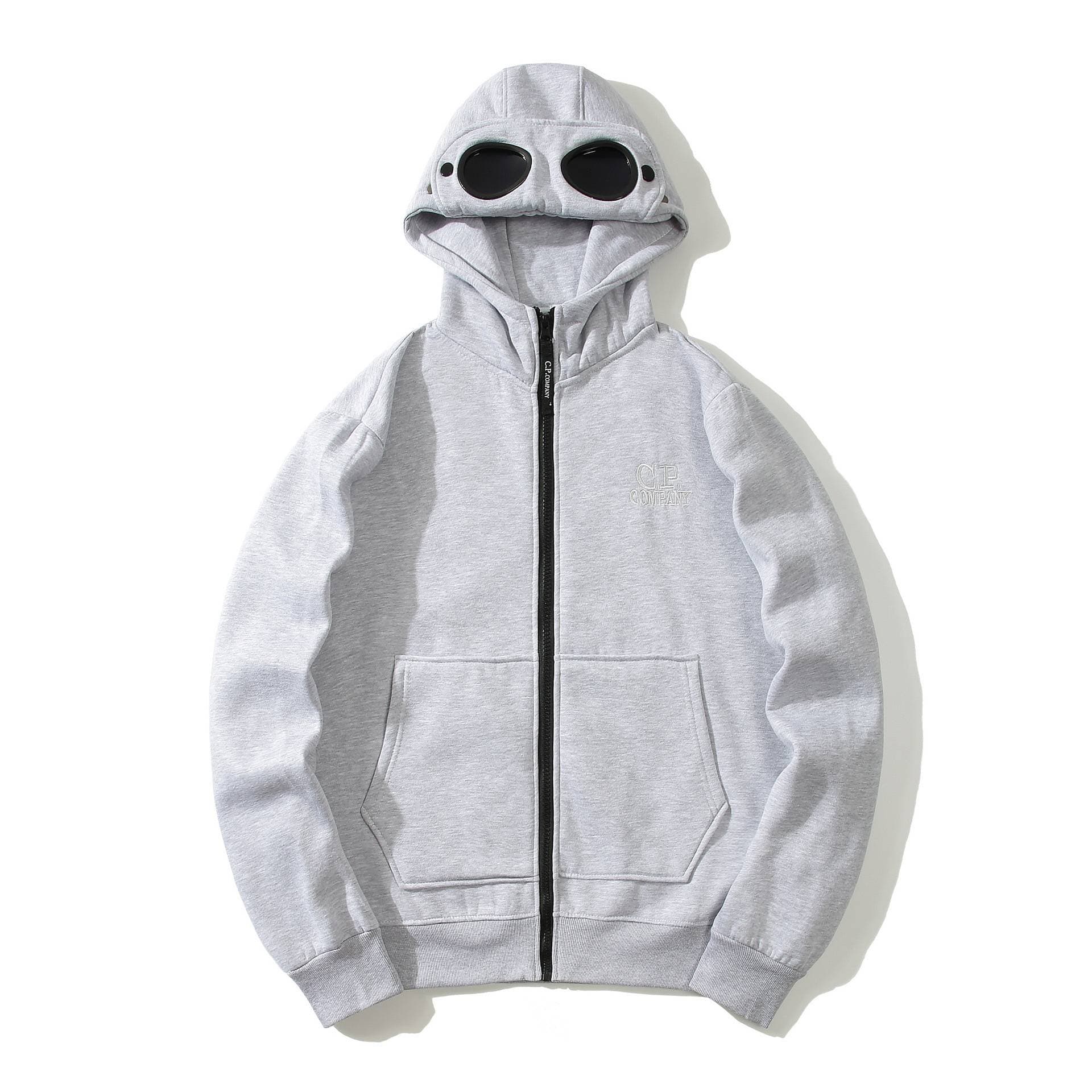 Homme Fermeture Éclair Sweat à capuche Manches Longues cp company Pull Toutes Saisons Polyester Uni