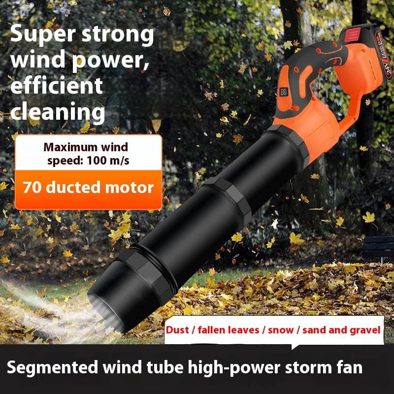 Powerful Cordless Leaf Blower - 21V Lithium-Ion High-Speed Garden Blower For Leaves, Dust & Snow, Lightweight & Ergonomic Handheld Design