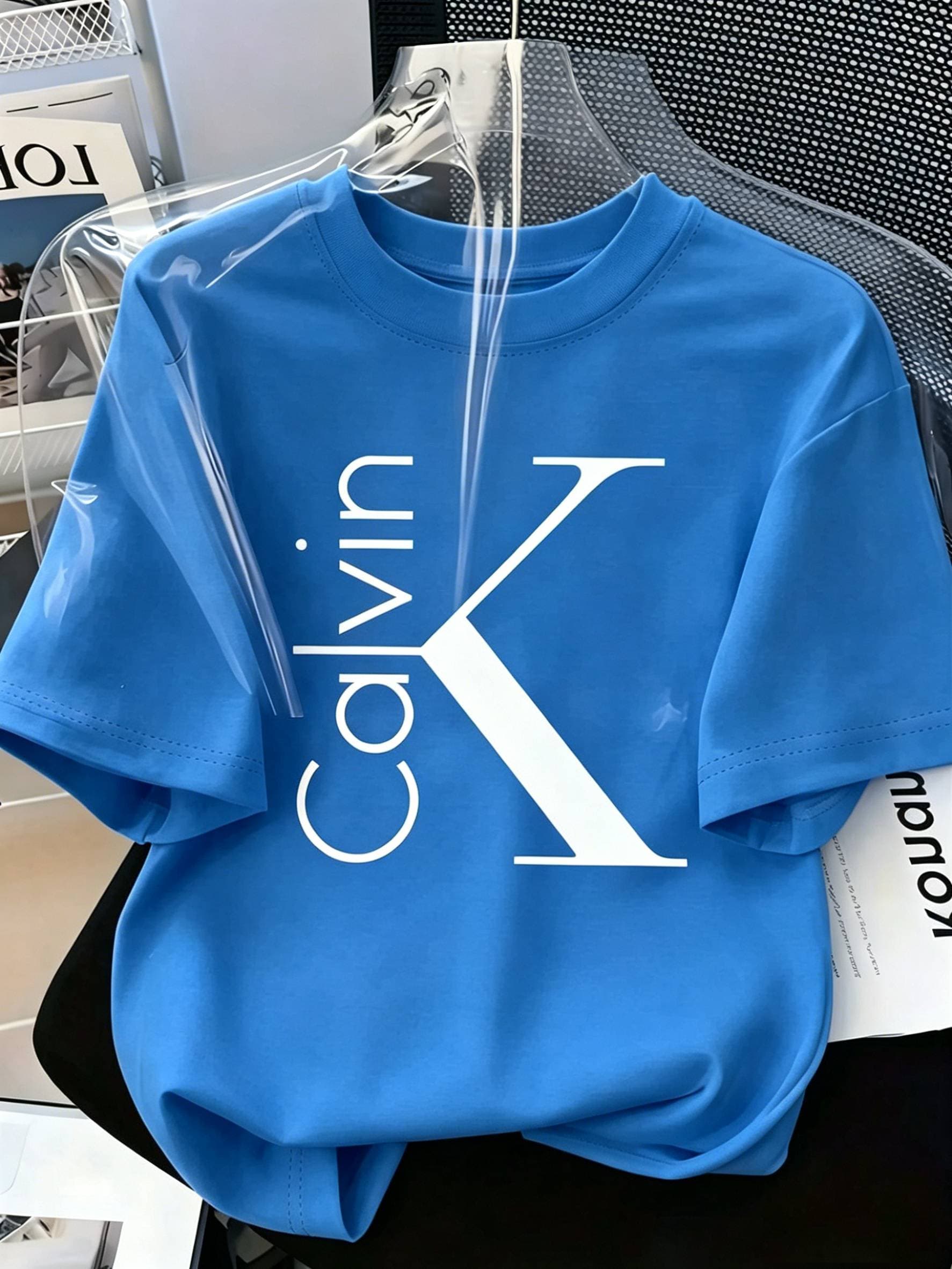 T-shirt tendance été 2026, coupe ample, manches courtes, imprimé