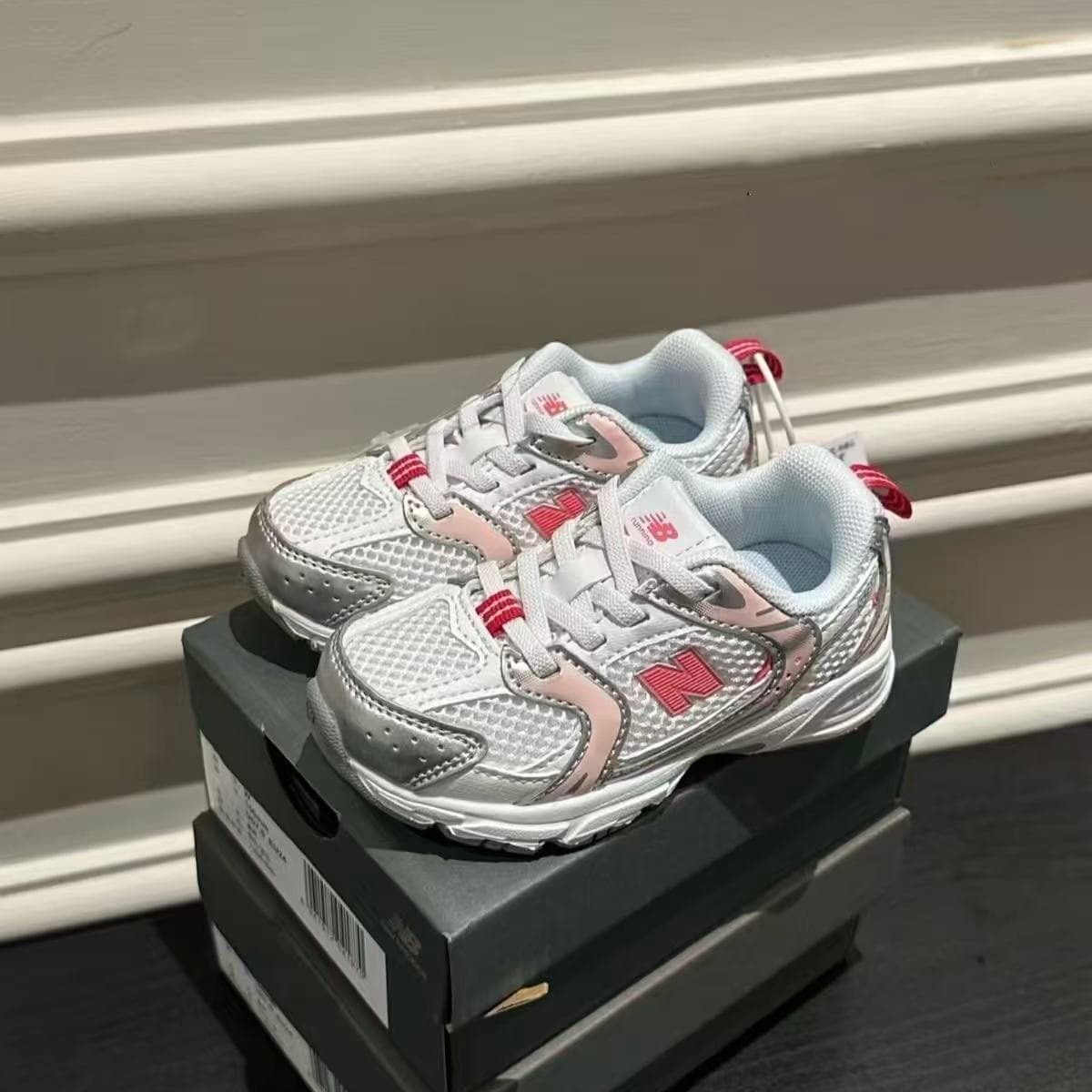 Chaussures d'été pour enfants N530 en maille élastique, chaussures de marche pour bébé, pointures 19 à 37, légères et résistantes à l'usure