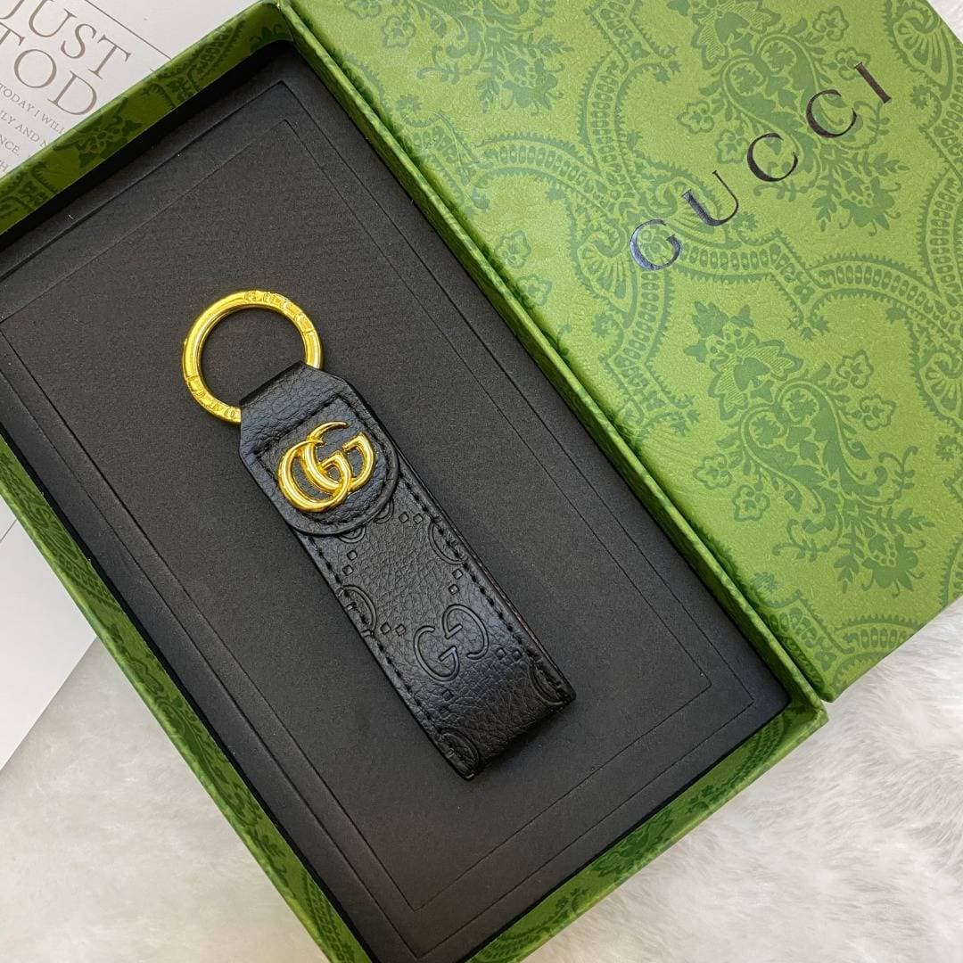 Porte-clés de luxe en relief, porte-clés de voiture de grande marque, porte-clés en cuir, breloque de sac