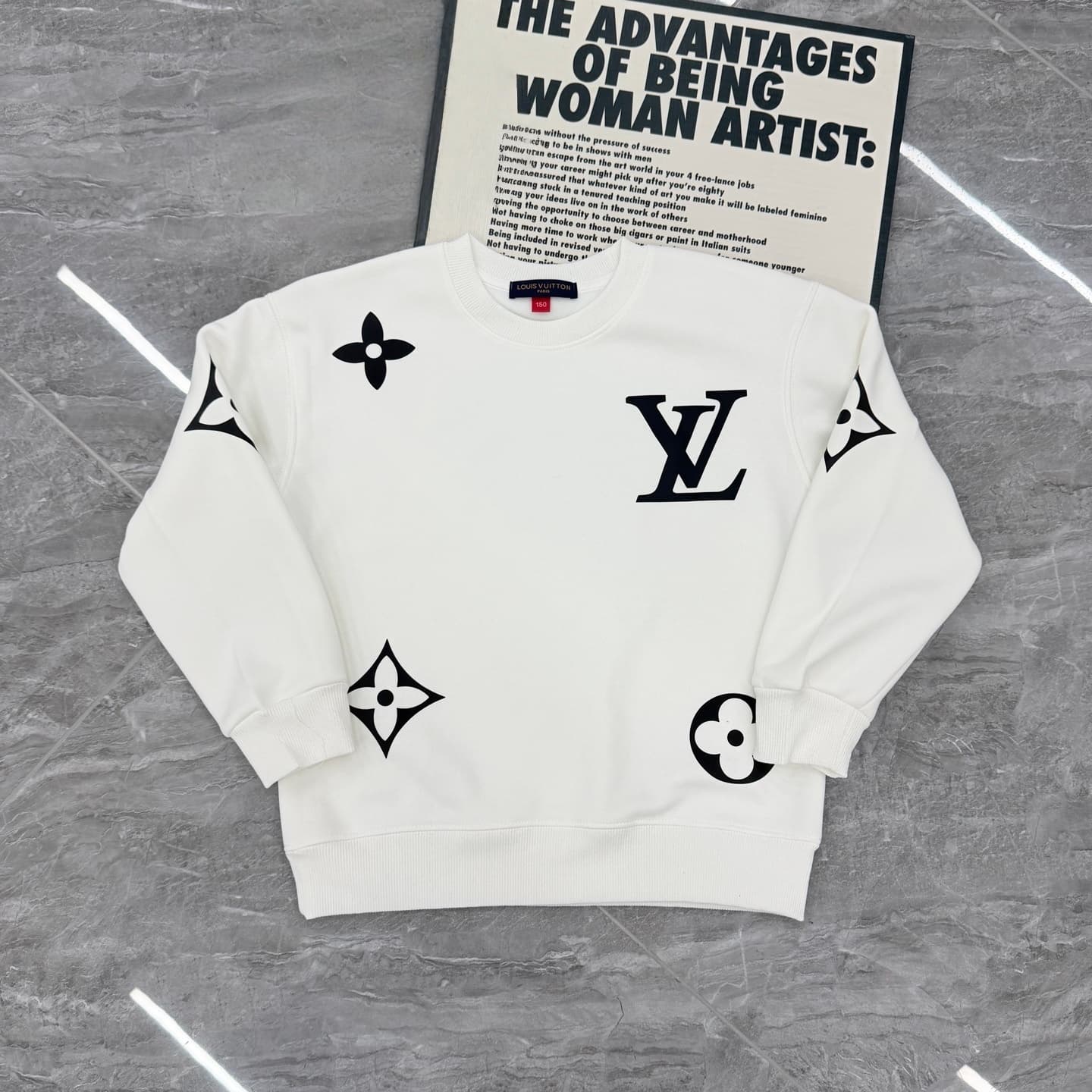 Sweat à capuche unisexe enfant à manches longues, col rond, imprimé brocart fin, style classique et tendance.