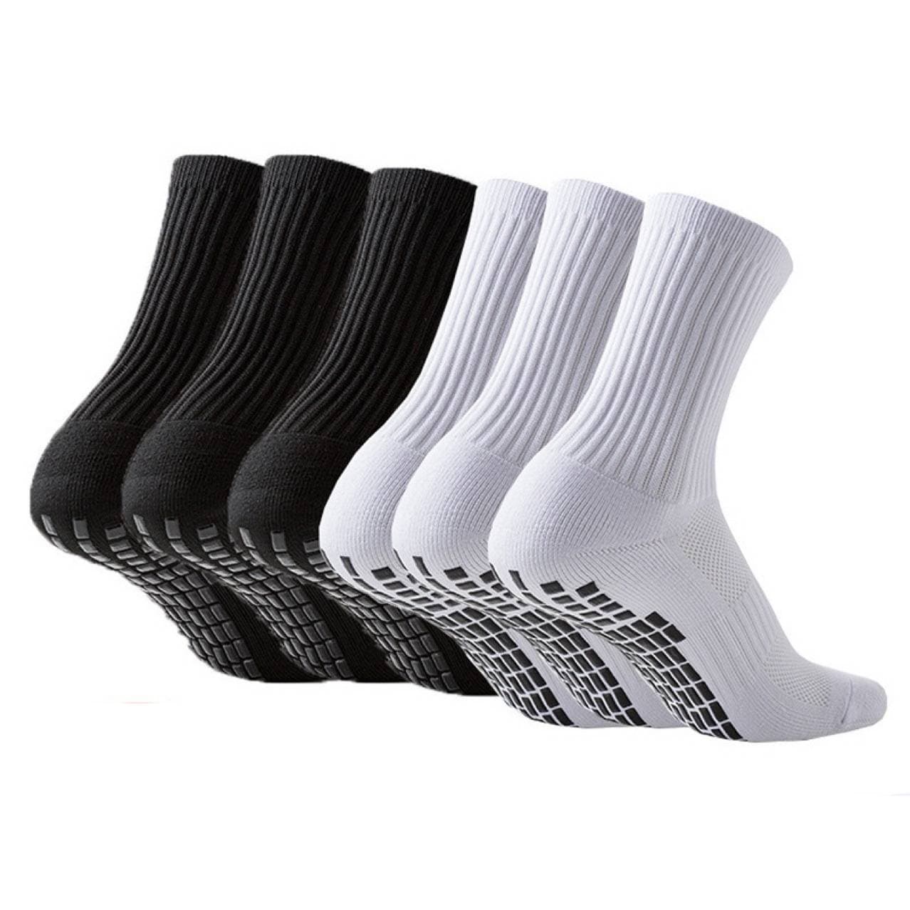 Football Socks Solid Color Anti Slip Soccer Socks, Dot Coated Shock Absorption, Wear Resistant, Breathable Sports Basketball Socks For Men.
