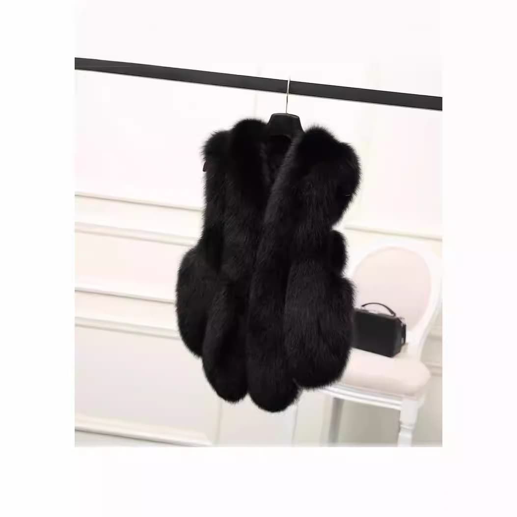 Women's Clothing new fashion fox fur vest women's winter leisure