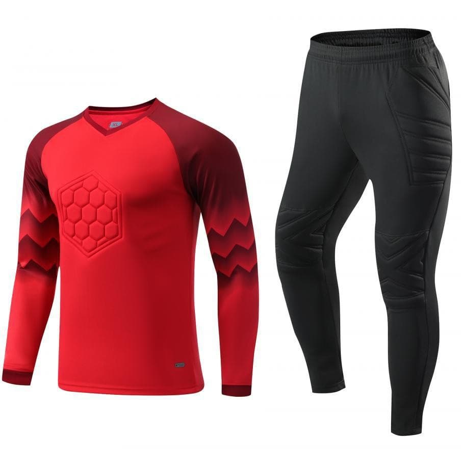 Breathable Goalkeeper Jersey & Shorts Set - Lightweight Polyester Football Training Kit For Youth & Adults - High Visibility Colors