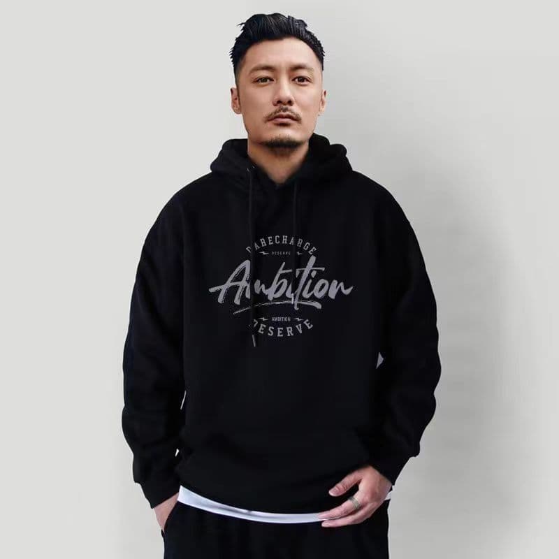 2023 autumn and winter foreign trade loose large-size hoodie cotton sweater thin loose off-shoulder style