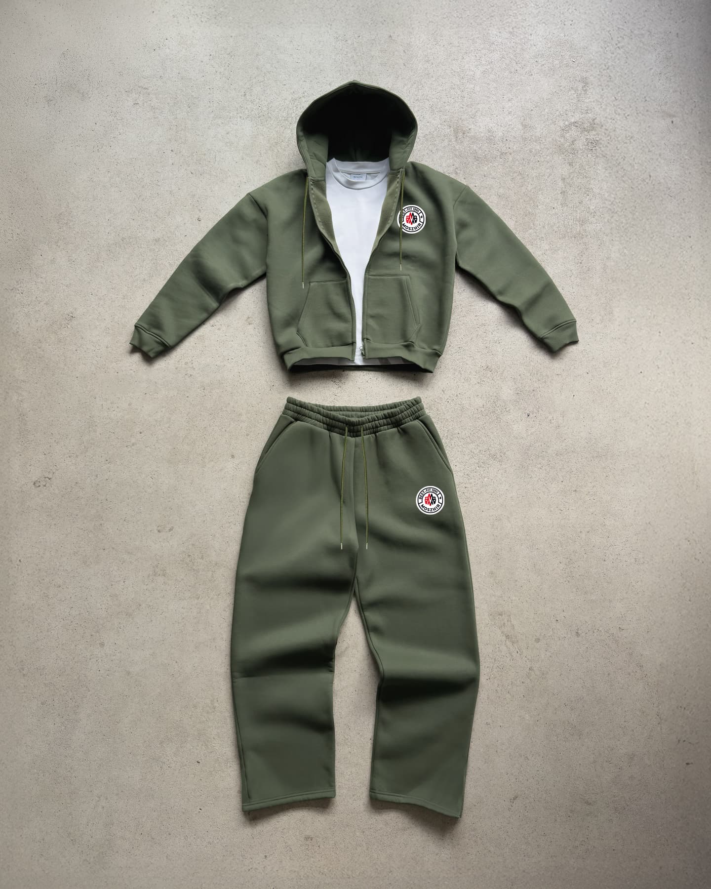 Chemise à capuche à manches longues délavée style rétro américain, pantalon ample et décontracté, costume pull japonais à la mode