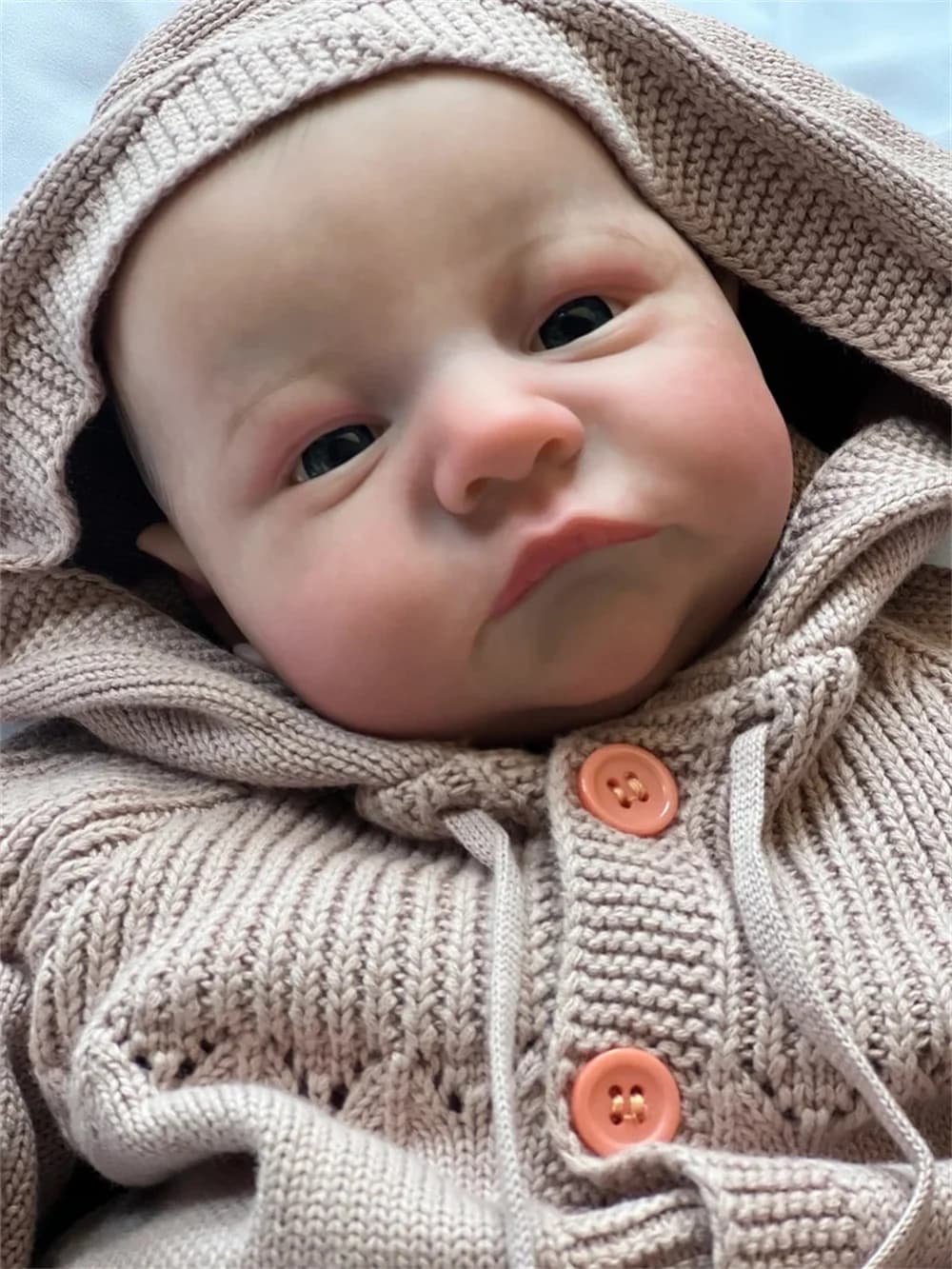 Pinky Reborn 19 Inch 48 cm Reborn Doll Realistic Bebe Reborn Soft Silicone Realistic Soft Vinyl Lifelike Cute Newborn Reborn Bab