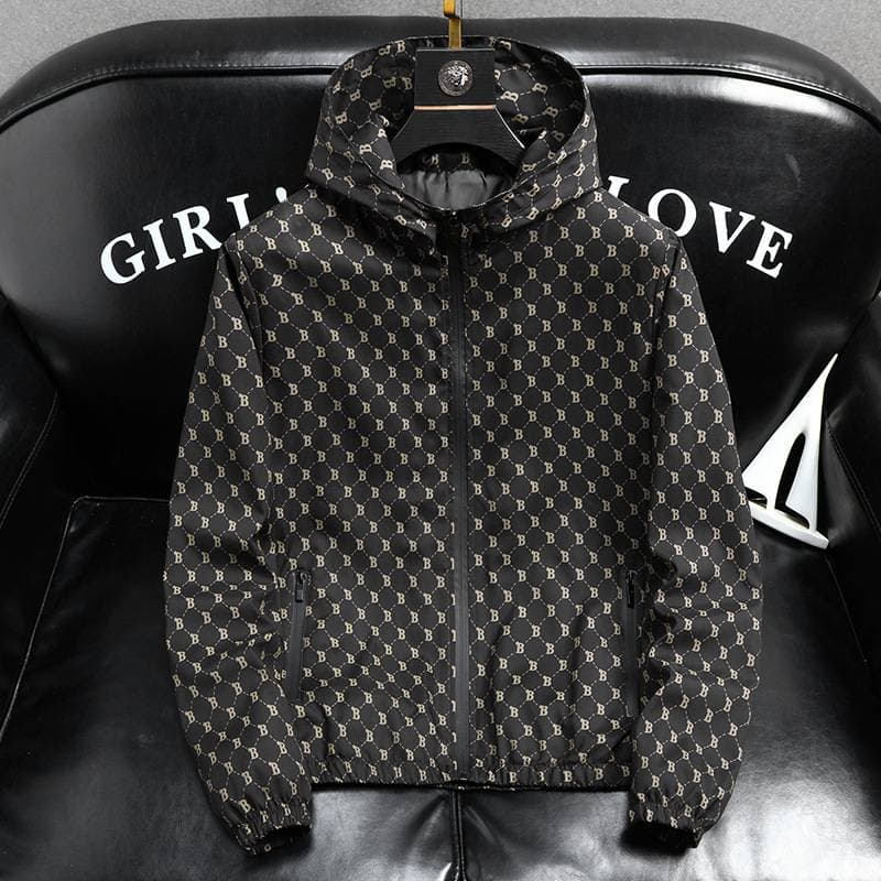 Men's Clothing 25 New Casual Men's Jacket Hooded Loose Large Top