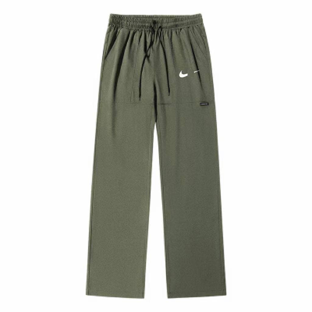 Pantalon de sport décontracté pour homme, coupe droite ample, taille élastique respirante avec cordon de serrage, résistant à l'usure et confort