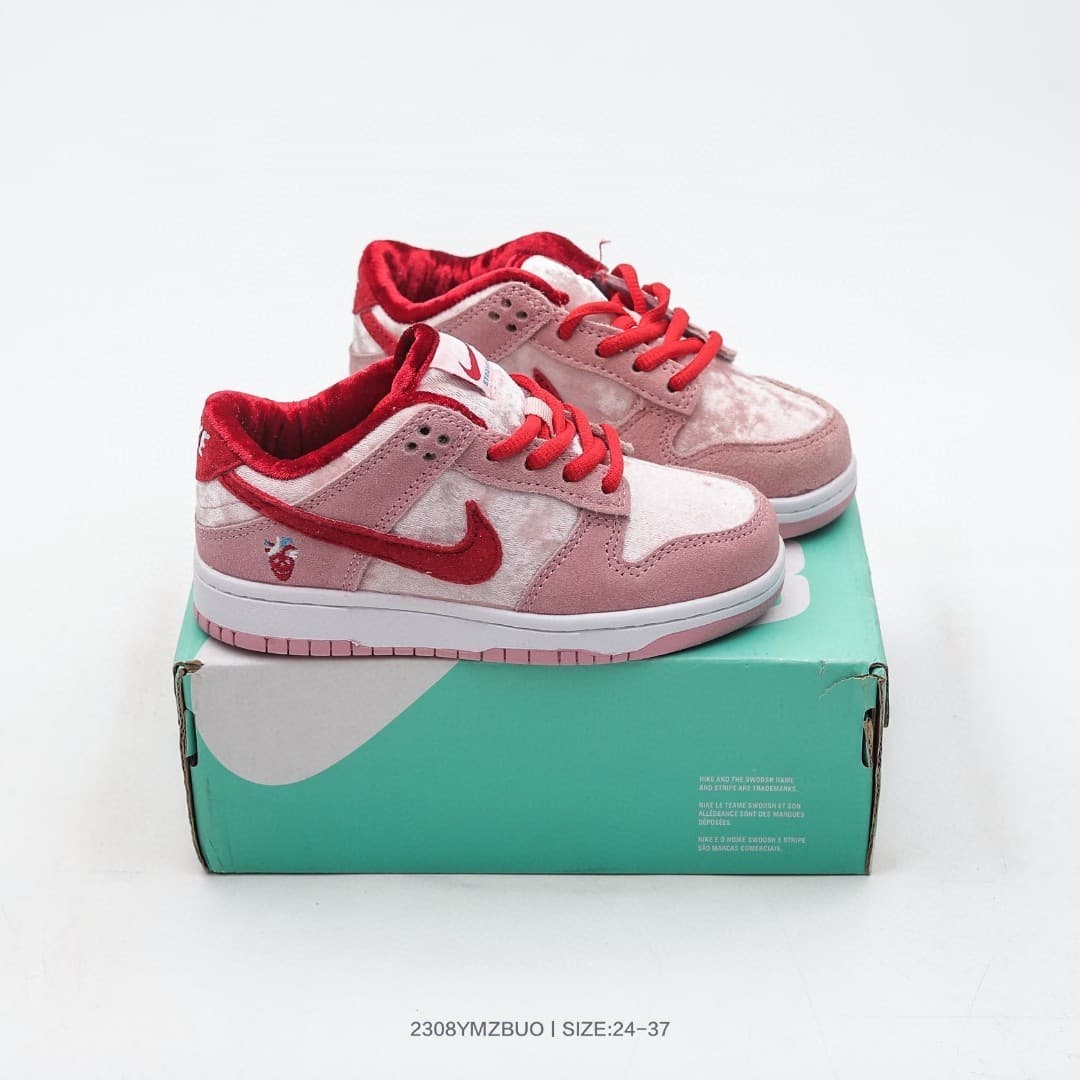 Nouvelle collaboration de chaussures basses pour enfants, chaussures de skate en cuir pour filles et garçons, chaussures décontractées pour étudi