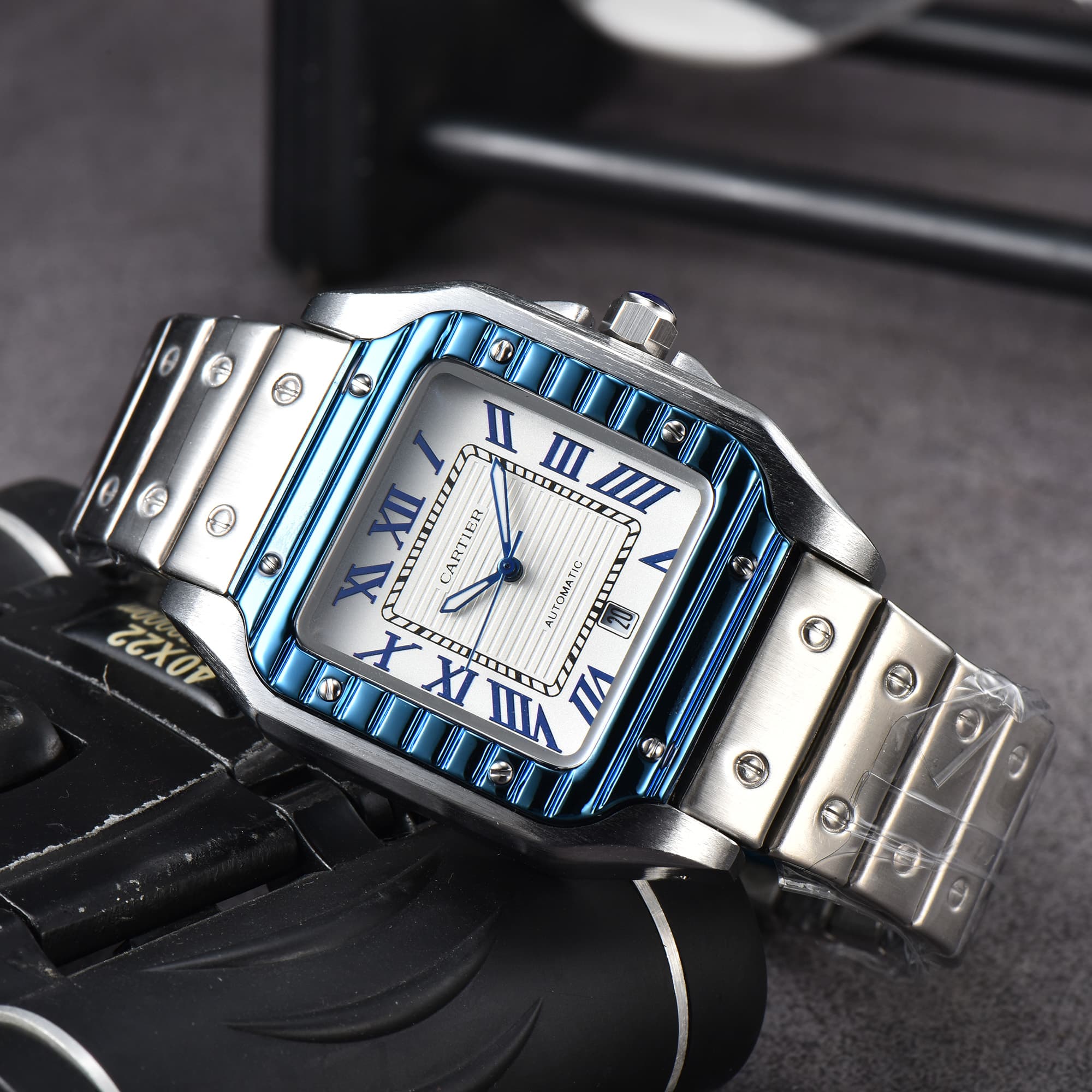 Montres pour hommes de luxe style temps sport automatique date montre-bracelet affaires chronographe Sandoz Quartz AAA horloges masculines