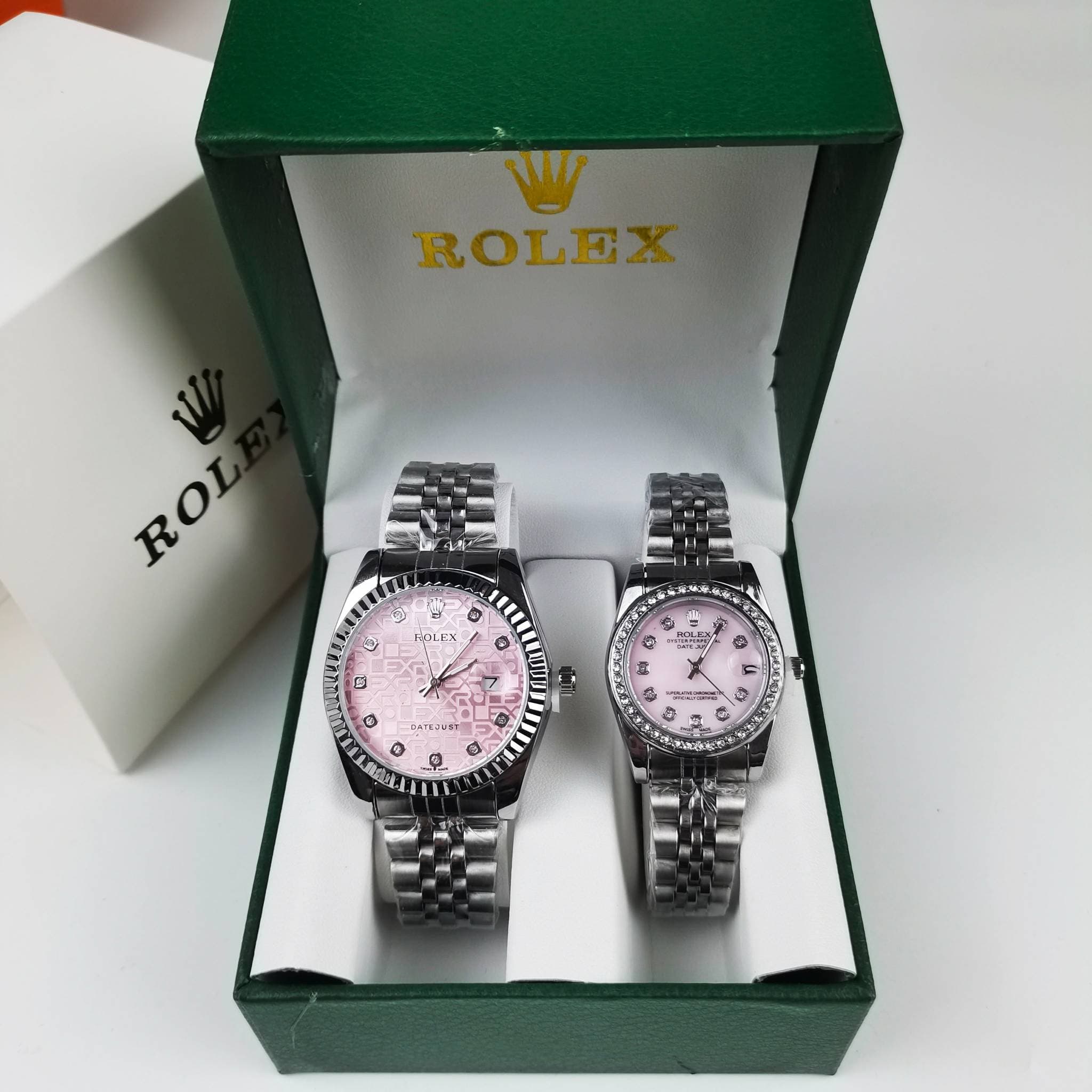 Série Submariner avec cadran calendrier bracelet en acier inoxydable entièrement en métal cadeau quotidien pour cent couples hommes femmes ensembl