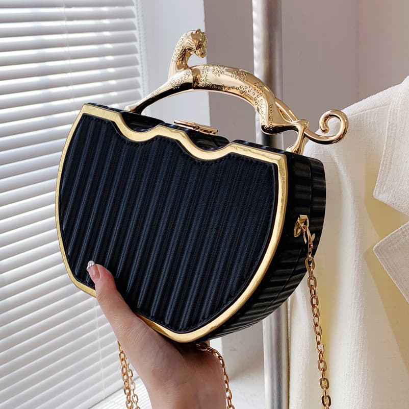 bags women 2024 new all match chain messenger bag acrylic handbag box bag fashionable women's bag