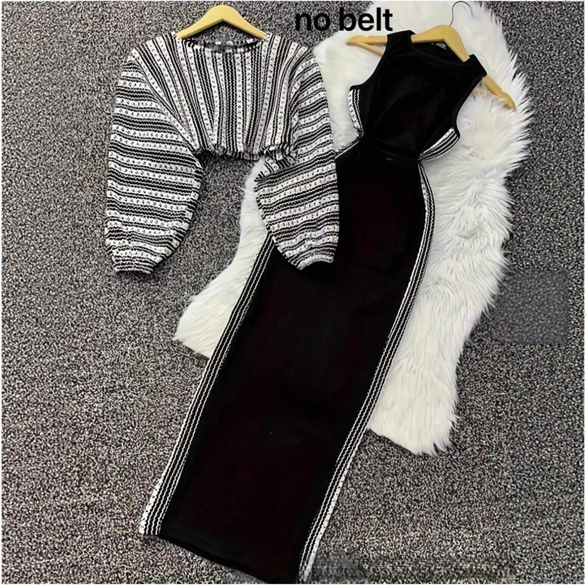 Elegant Off-Shoulder Dress With Waist Tie – Summer Fashion Two-Piece Design, Long Sleeve Mini Dress For Streetwear & Night Out​