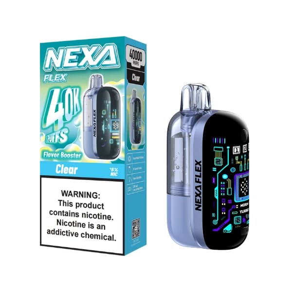 Kit NEXA FLEX (Visible) 40 000 bouffées, cigarette électronique jetable 18 ml, 5 %
