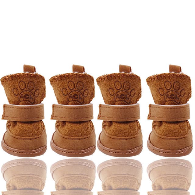 RPXBKARHG Winter Boots For Dogs, Corduroy 4 Pcs. By PawParty Store