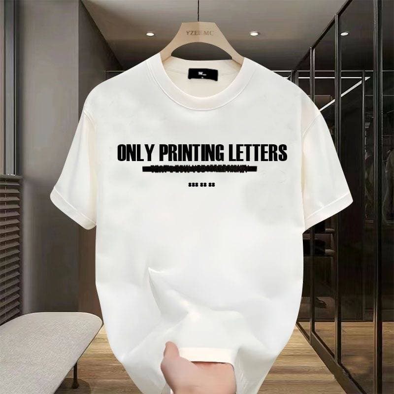 2025 Summer Loose Men And Women Pullover 100% Cotton Short Sleeve T-shirt