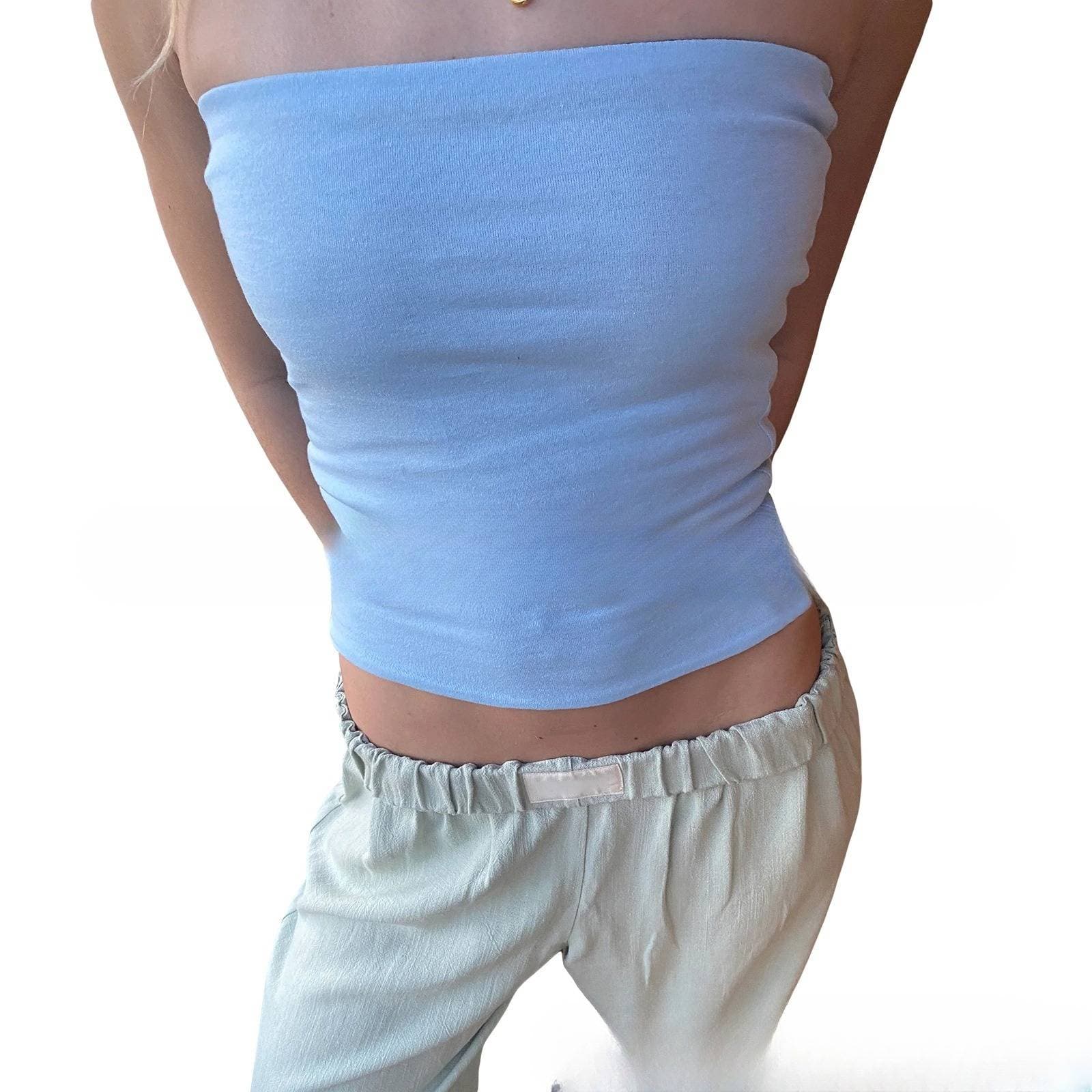 Women’s Clothing Spring And Summer New Slim Vest Hot Girl Sexy Inner Wear Outer Wear Strapless Chest Wrap Top