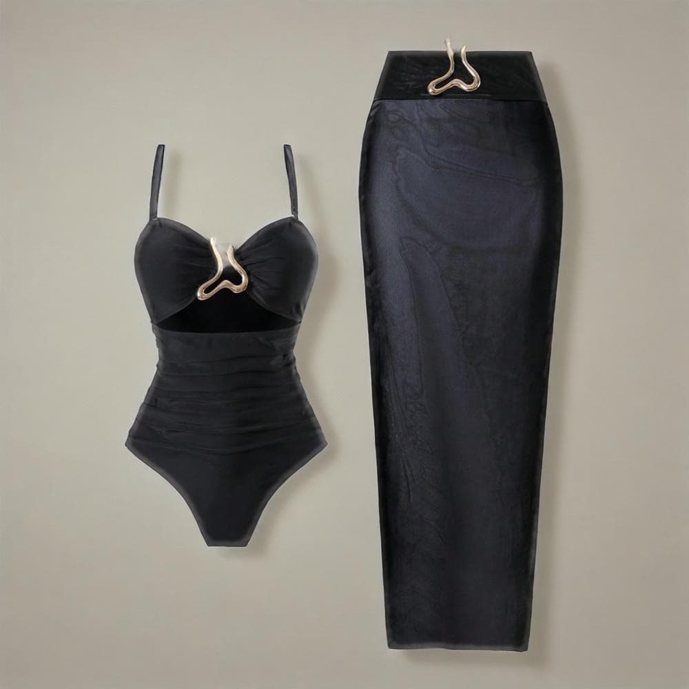 Maillot de bain une pièce élégant pour femme - Taille haute, effet gainant, dos nu sexy, tissu à séchage rapide, idéal pour la natation et les vacances à la plage