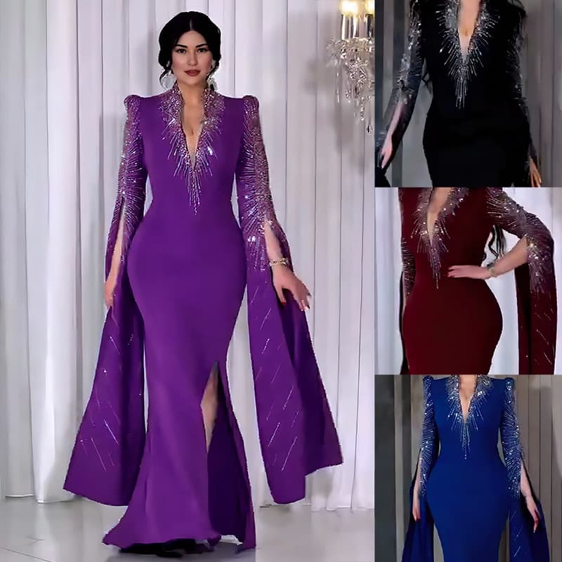 Women's Clothing Light Luxury High End Dress Diamond Slim Dress