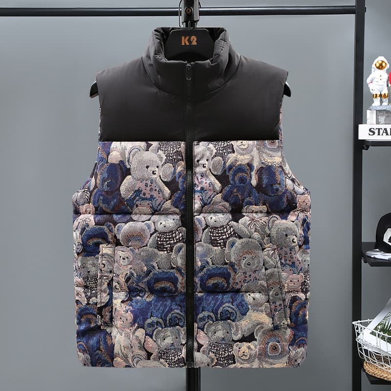 Men's Clothing Fashionable and popular cotton vest for teenagers and students, cotton cotton vest, trendy and versatile couple jacket, men's waistcoat