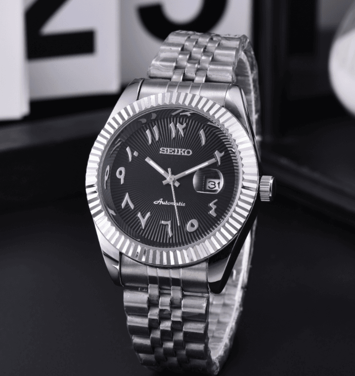 Seiko : une marque horlogère japonaise haut de gamme – des montres de luxe élégantes et abordables avec affichage de la date et bracelet chaîn