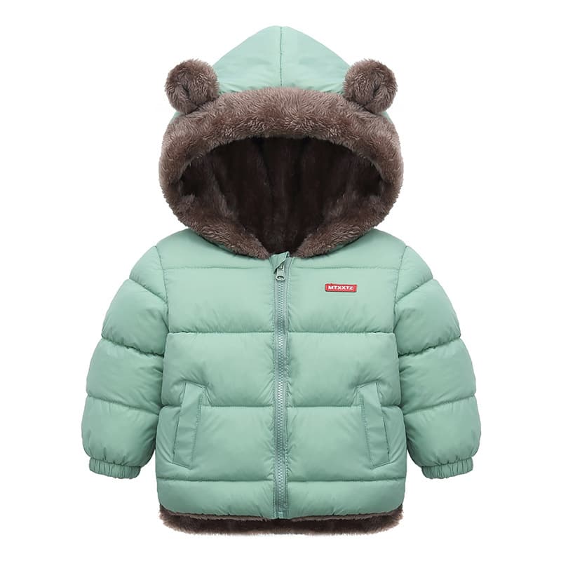 kid's clothing Children's lamb wool cotton-padded jacket boy new cotton-padded jacket