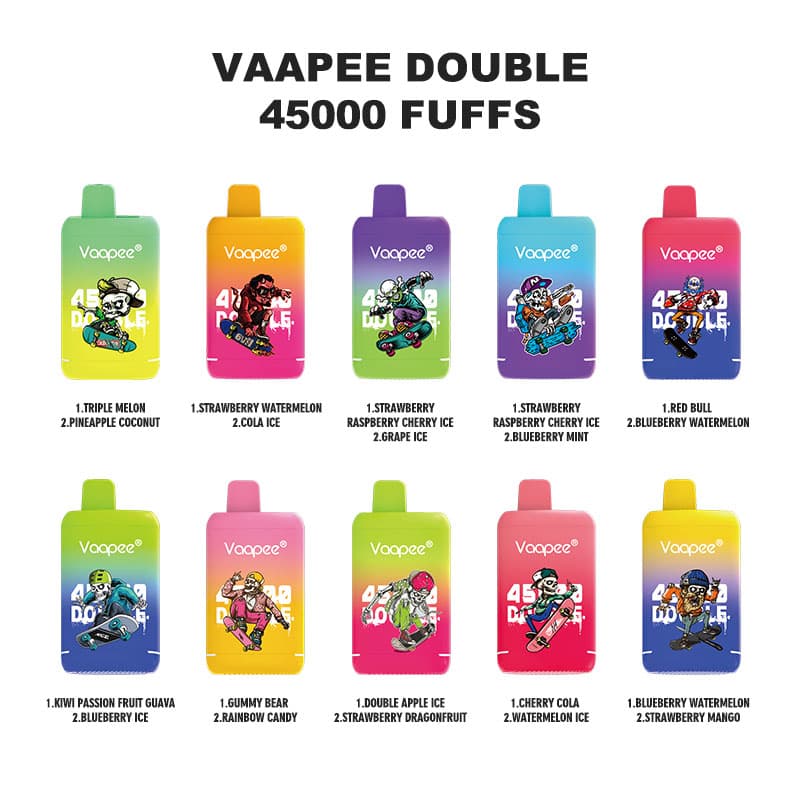 Cigarette électronique jetable Vaapee Double 45K Puff Double Saveur (stock UE)