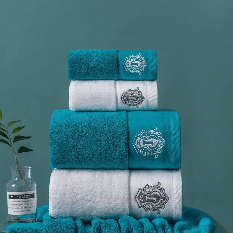 100% Cotton Hotel Towels - Extra Thick Bath Towels & Spa Towels For Adults Embroidered Logo Available