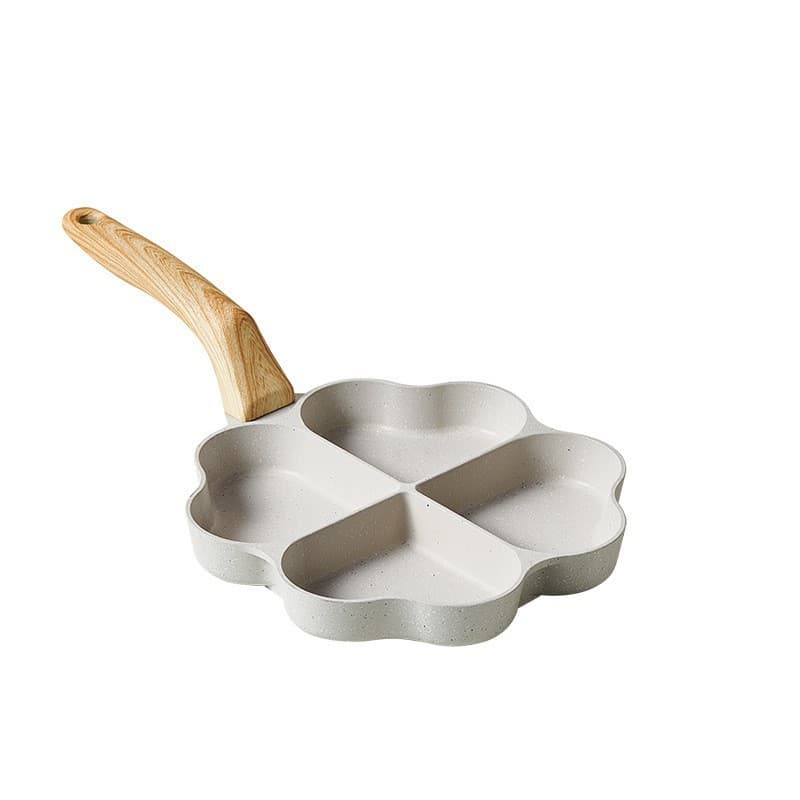 Poêle à hamburger RYYD Maifan - 4 trous | Antiadhésive | Indispensable pour le petit-déjeuner