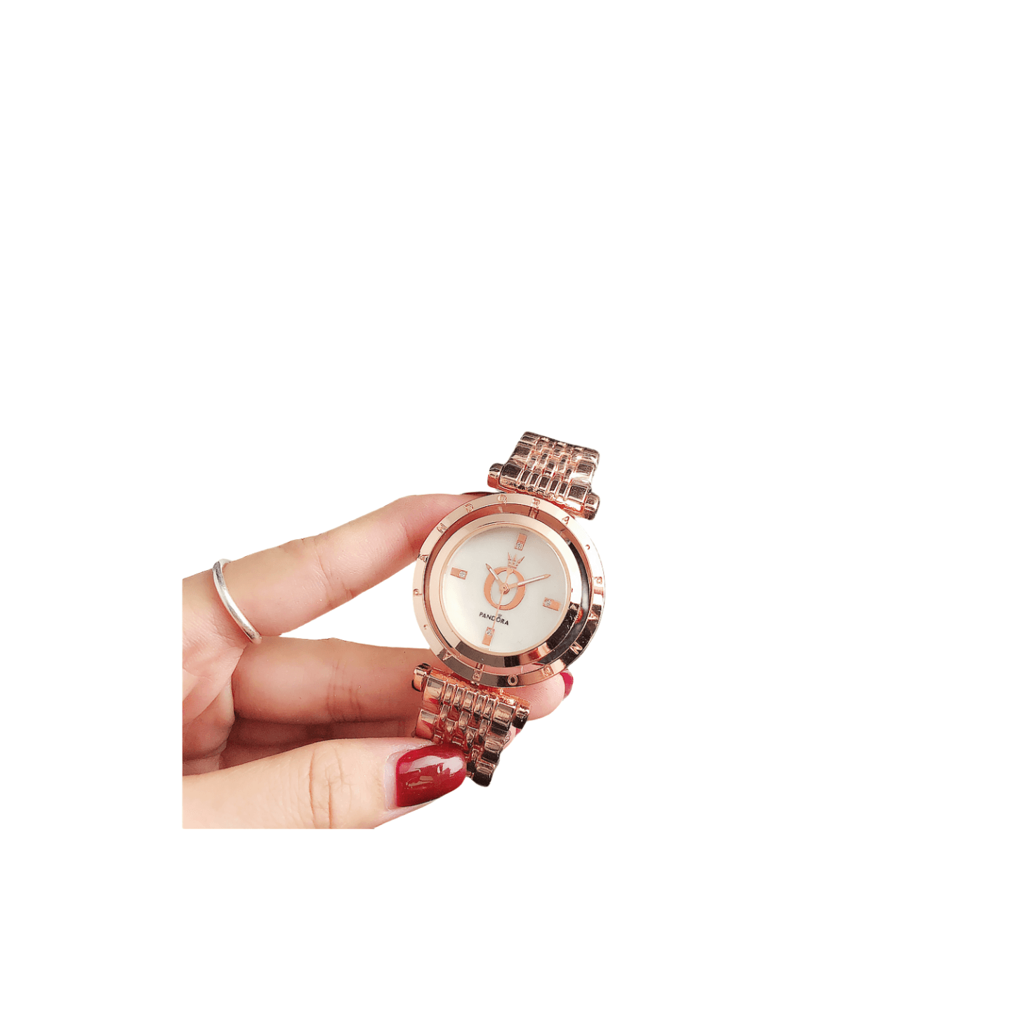 Montre à quartz simple et tendance pour femme.