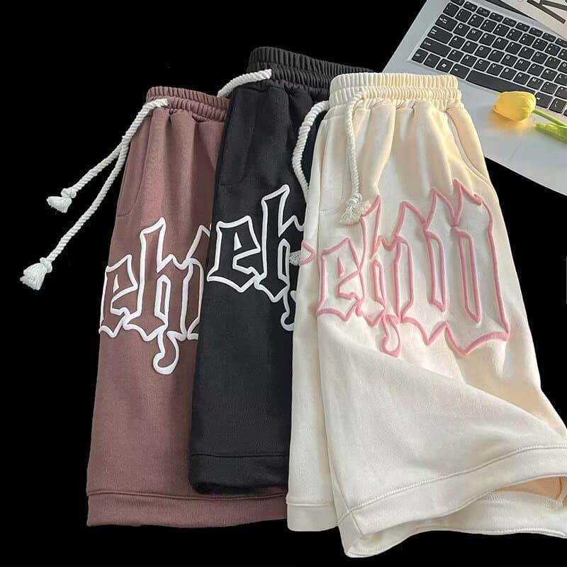Unbeatable Quality Unbeatable Quality Foam Shorts Men's Summer American Five Quarter Trendy Brand Ins Sports Loose Casual Basketball Pants