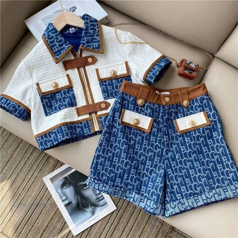 Women's Clothing Summer New Small High End Shorts Two Piece Suit For Women