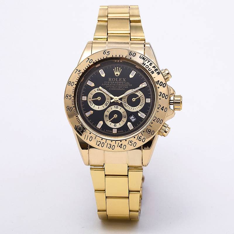 Montre Cosmograph Daytona en métal, surdimensionnée, style classique, montre haut de gamme indispensable pour les soirées, mouvement à quartz, di