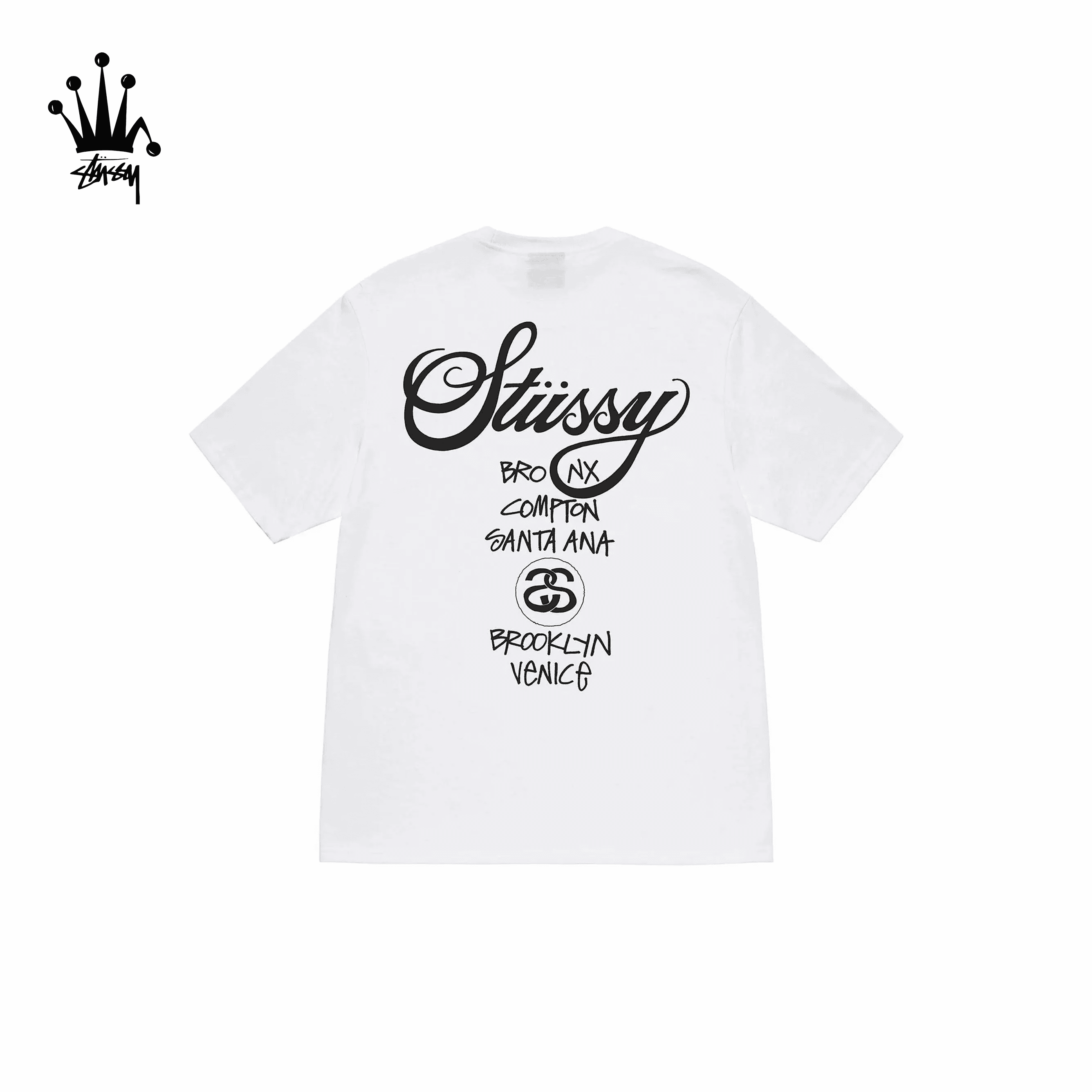 Stussy X DSM World Tour TEE Classic World Tour Short Sleeve American Retro T-shirt Unisex