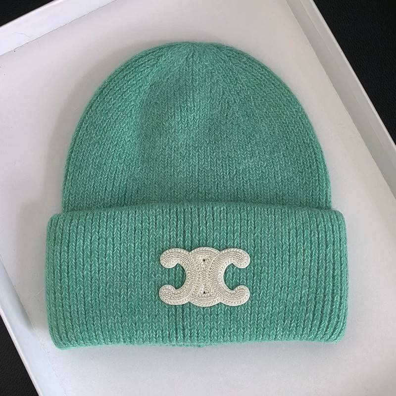 Bonnet en laine pour femme Bonnet en laine de haute qualité Bonnet doux et chaud Bonnet d'hiver de marque à la mode et polyvalent