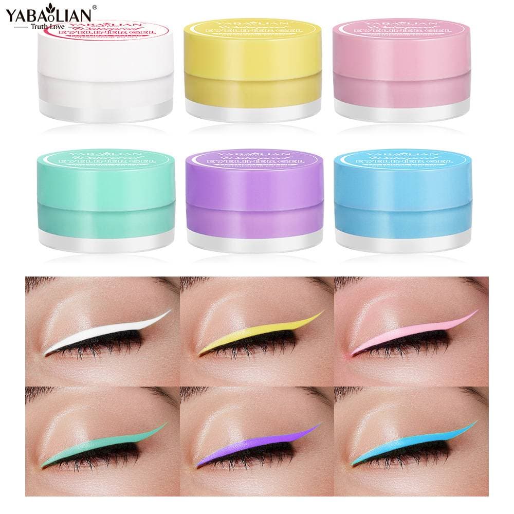Color Eyeliner Cream Explosion Six-Color Eyeliner Cream is delicate and does not faint eyeliner