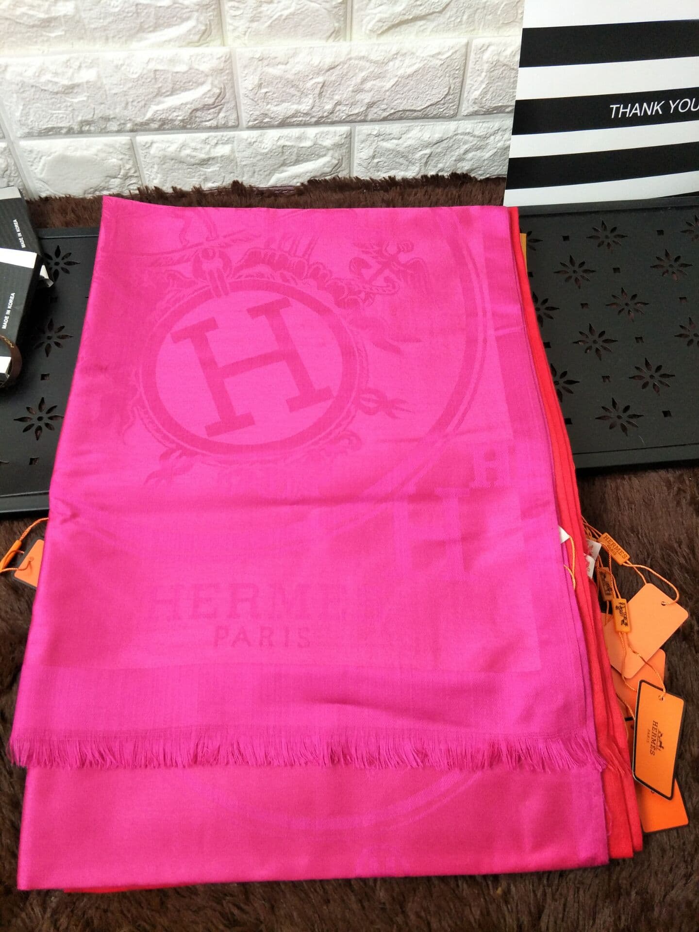 HERMES1 Hiver Men Écharpe En Cachemire Treillis Automne Et Hiver Épais Mode Chaud Sauvage Écharpe Châle