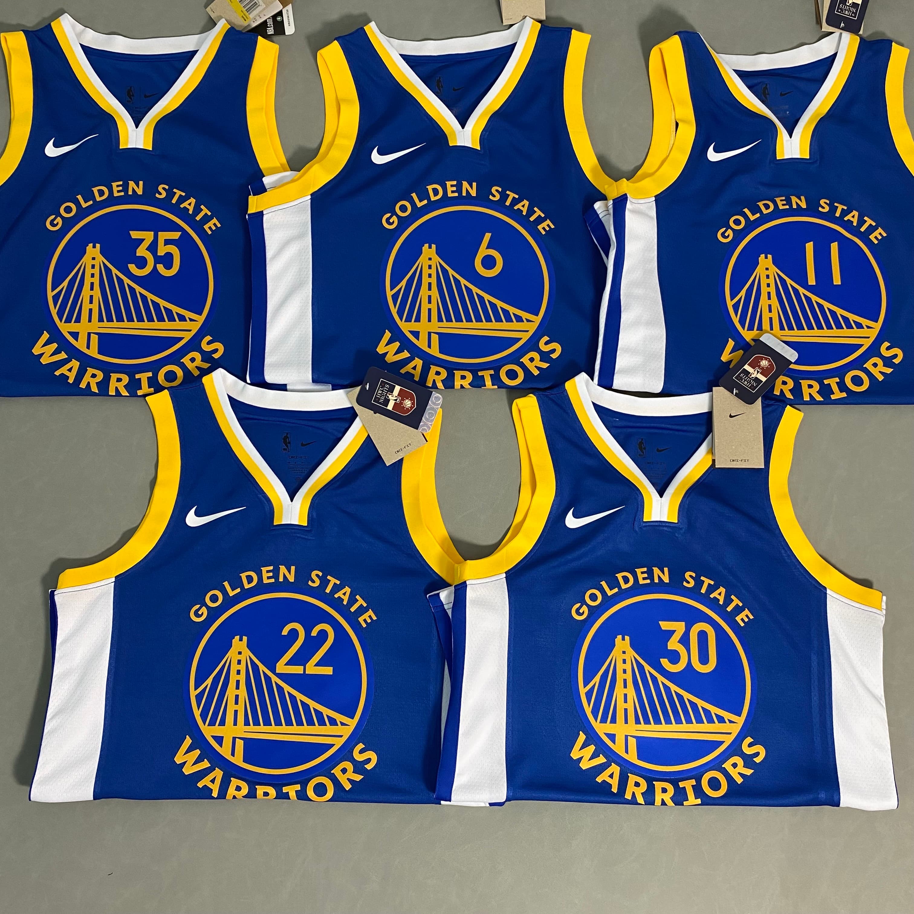 Golden State Warriors Adults Men's V-neck Away Curry 30# Thompson 11# Durant 35# Basketball Jersey All sizes Blue