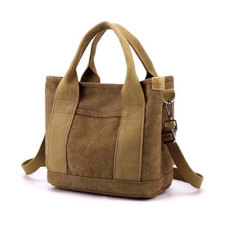 New Large Capacity Multi-Pocket Handbag Women'S Canvas Tote Purses Crossbody Bag Vintage Tote Bags For School Сумочка Жіночча