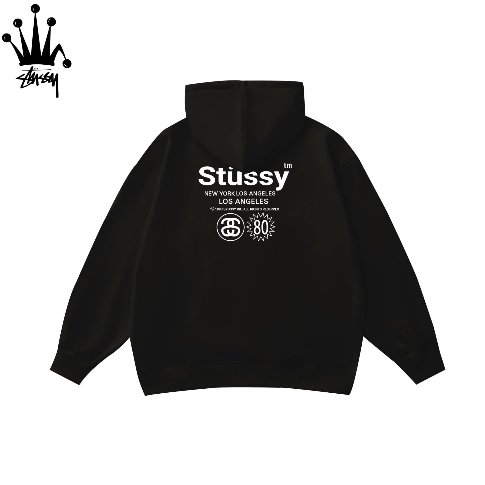 STUSSY Parade Letter Pattern Printed Casual Fashion Hoodie Cotton Fabric Unisex
